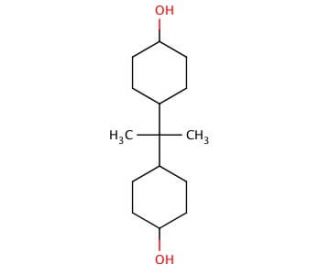 Hydrogenated bisphenol A (CAS 80-04-6) - chemical structure image