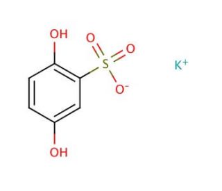 Hydroquinonesulfonic acid potassium salt (CAS 21799-87-1) - chemical structure image