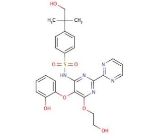 Hydroxy Desmethyl Bosentan (CAS 253688-62-9) - chemical structure image