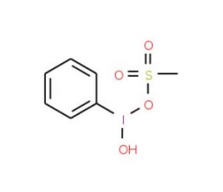 [Hydroxy(methanesulfonyloxy)iodo]benzene (CAS 105551-42-6) - chemical structure image