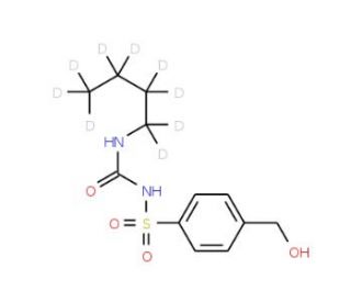 Hydroxy Tolbutamide-d9 (CAS 1185112-19-9) - chemical structure image