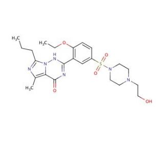 Hydroxy vardenafil - chemical structure image
