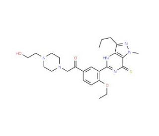 Hydroxythio Acetildenafil - chemical structure image
