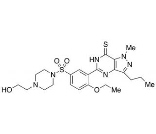 Hydroxythiohomo Sildenafil (CAS 479073-82-0) - chemical structure image