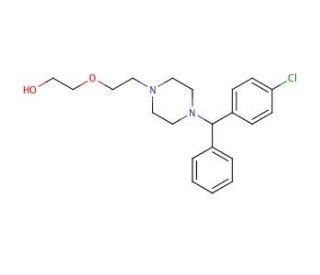 Hydroxyzine (CAS 68-88-2) - chemical structure image