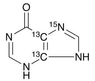 Hypoxanthine-13C2,15N (CAS 1330265-04-7) - chemical structure image