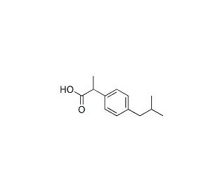 Ibuprofen (CAS 15687-27-1) - chemical structure image