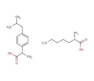 Ibuprofen Lysine (CAS 57469-77-9) - chemical structure image