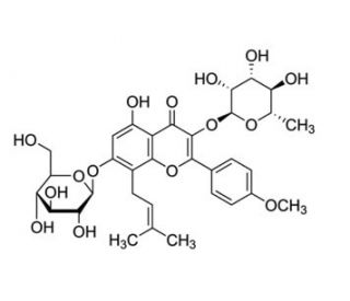 Icariin (CAS 489-32-7) - chemical structure image