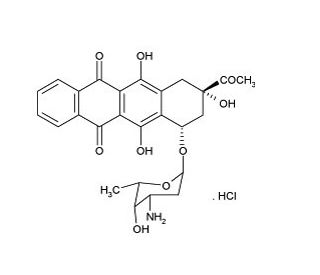 Idarubicin Hydrochloride (CAS 57852-57-0) - chemical structure image