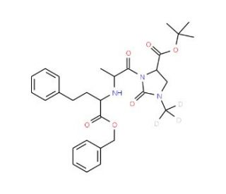 Imidaprilat Benzyl Ester, (Carbonylimidazolidine)tert-butyl Ester-d3 - chemical structure image