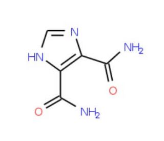 Imidazole-4,5-dicarboxamide (CAS 83-39-6) - chemical structure image