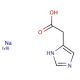 Imidazole-4-acetic acid sodium salt (CAS 56368-58-2) - chemical structure image