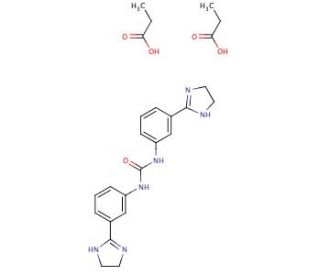 Imidocarb dipropionate (CAS 55750-06-6) - chemical structure image