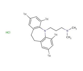 Imipramine-2,4,6,8-d4 Hydrochloride (CAS 61361-33-9) - chemical structure image