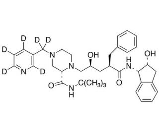Indinavir-d6 (CAS 185897-02-3) - chemical structure image