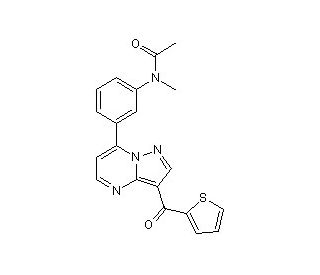 Indiplon (CAS 325715-02-4) - chemical structure image
