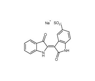 Indirubin-5-sulfonic acid sodium salt - chemical structure image