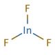 Indium(III) fluoride (CAS 7783-52-0) - chemical structure image