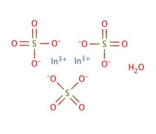 Indium(III) sulfate hydrate (CAS 304655-87-6) - chemical structure image