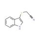 (Indol-3-ylthio)acetonitrile (CAS 61021-51-0) - chemical structure image