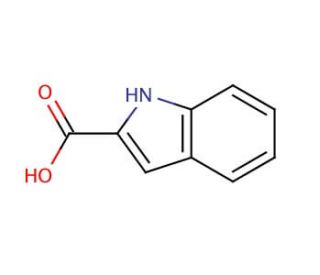 Indole-2-carboxylic Acid (CAS 1477-50-5) - chemical structure image