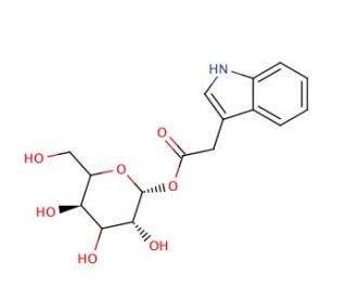 Indole-3-acetyl &beta;-D-Glucopyranose (CAS 19817-95-9) - chemical structure image