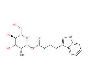 Indole-3-butanoyl &beta;-D-Glucopyranose (CAS 147138-23-6) - chemical structure image
