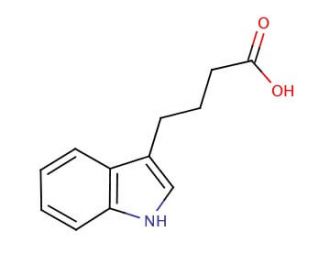Indole-3-butyric Acid (CAS 133-32-4) - chemical structure image