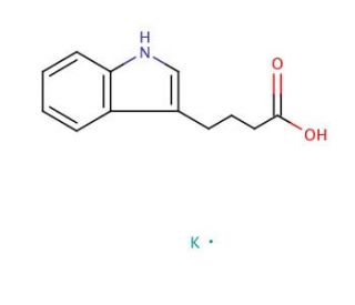 Indole-3-butyric acid potassium salt (CAS 60096-23-3) - chemical structure image