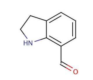 Indoline-7-carboxaldehyde (CAS 143262-21-9) - chemical structure image