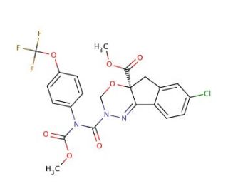 Indoxacarb (CAS 144171-61-9) - chemical structure image