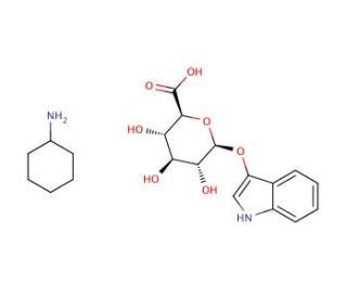 Indoxyl beta-D-glucuronide CHA salt, IBDG (CAS 216971-58-3) - chemical structure image
