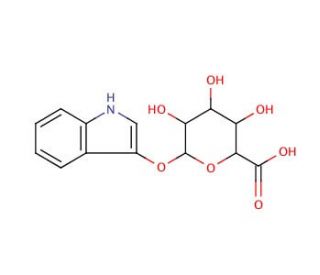 Indoxyl &beta;-D-glucuronide cyclohexylammonium salt (CAS 35804-66-1) - chemical structure image