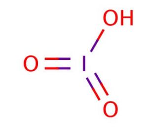 Iodic acid (CAS 7782-68-5) - chemical structure image