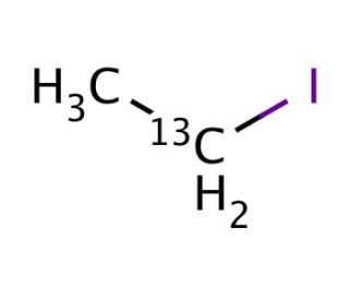 Iodoethane-1-<sup>13</sup>C (CAS 75560-39-3) - chemical structure image