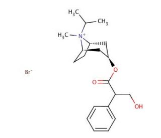 Ipratropium bromide (CAS 22254-24-6) - chemical structure image