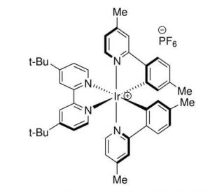 (Ir[Me(Me)ppy]2(dtbpy))PF6 (CAS 1607469-49-7) - chemical structure image
