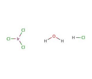 Iridium(III) chloride hydrochloride hydrate (CAS 717927-65-6) - chemical structure image