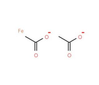 Iron(II) Acetate, Anhydrous (CAS 3094-87-9) - chemical structure image