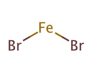 Iron(II) bromide (CAS 7789-46-0) - chemical structure image