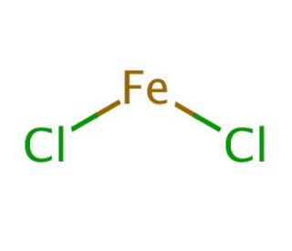 Iron(II) chloride (CAS 7758-94-3) - chemical structure image