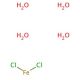 Iron(II) chloride tetrahydrate (CAS 13478-10-9) - chemical structure image