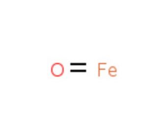 Iron(II) oxide (CAS 1345-25-1) - chemical structure image
