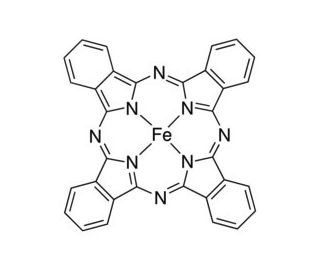 Iron(II) phthalocyanine (CAS 132-16-1) - chemical structure image