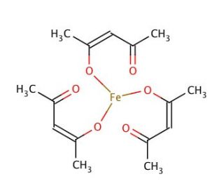 Iron(III) acetylacetonate (CAS 14024-18-1) - chemical structure image