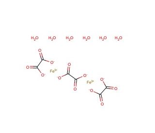 Iron(III) Oxalate Hexahydrate (CAS 166897-40-1) - chemical structure image
