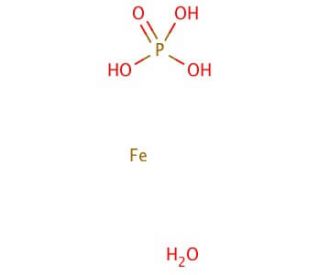 Iron(III) phosphate dihydrate (CAS 13463-10-0) - chemical structure image