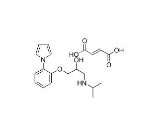 Isamoltane hemifumarate (CAS 55050-95-8) - chemical structure image