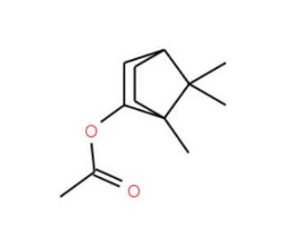 Isobornyl acetate (CAS 125-12-2) - chemical structure image